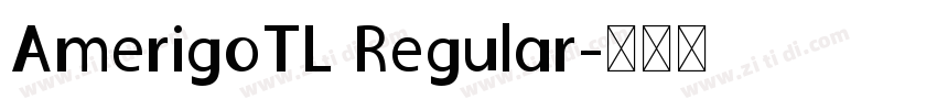 AmerigoTL Regular字体转换
